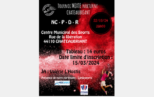 Tournoi de CHÂTEAUBRIANT Adultes 