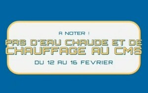 Pas d'eau chaude et de chauffage au CMS