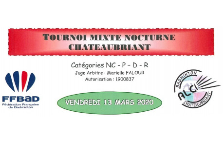 Convocations Tournoi Nocturne Mixte